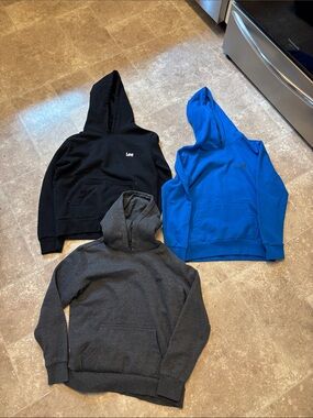 Lee Boys Hoodies - Black, Royal Blue, Charcoal